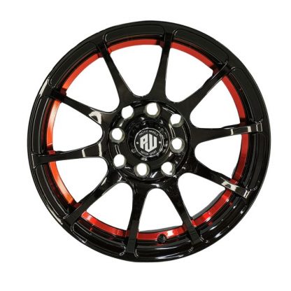 LLANTAS ARO 14X6 4X100/4X114 ET25 OZ-FF1 B-UC-RED - Imagen 2