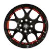LLANTAS ARO 14X6 4X100/4X114 ET25 SUPERLIGERA B-UC-RED - Imagen 2
